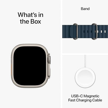 Watch Ultra 2nd Gen. Series 9 PREMIUM QUALITY Smartwatch (49mm, GPS + Cellular, Water Resistant, Always on Display) 1-Year Warranty| Earbuds (Free Gift)