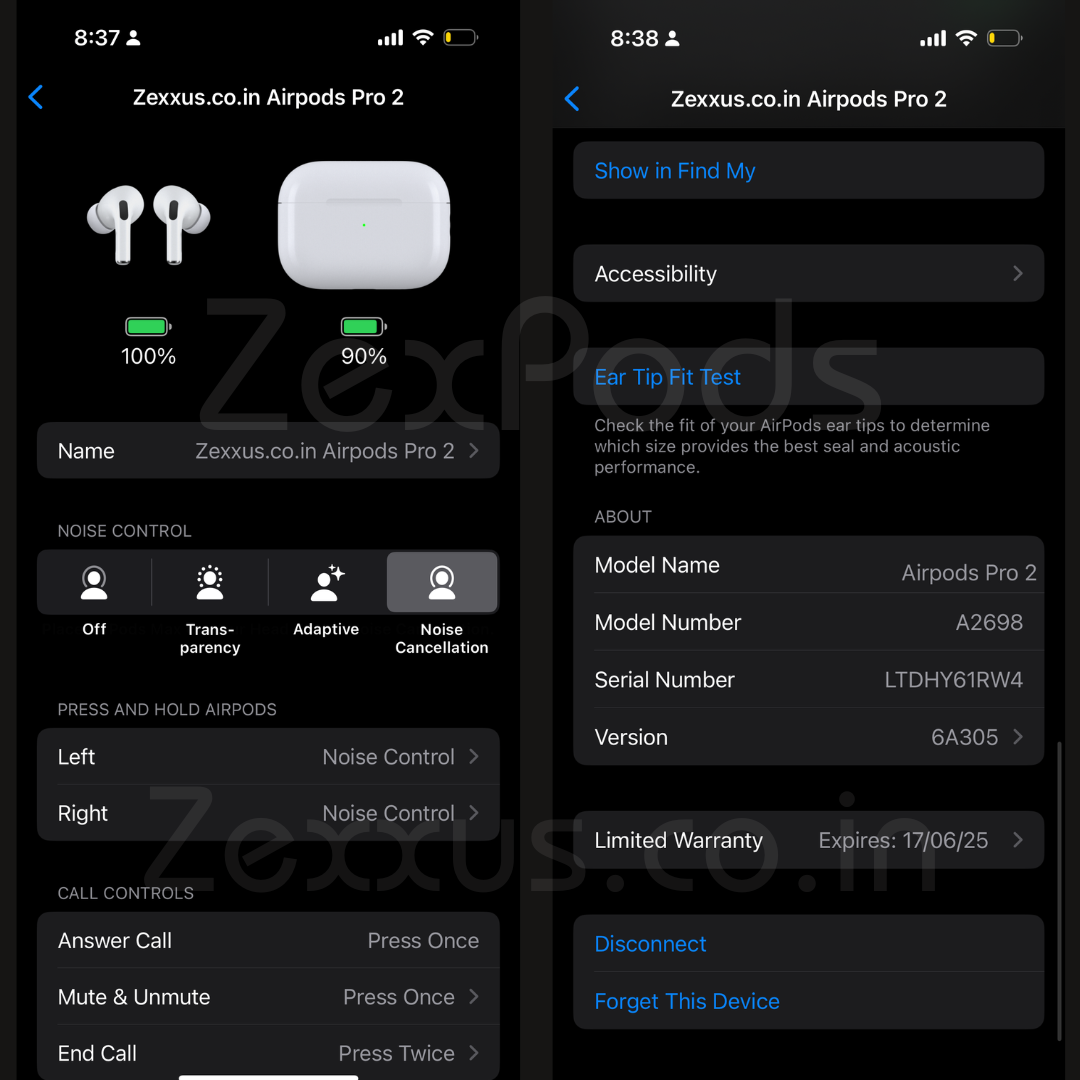 Zexsus Pro 2nd Generation ANC | Free 5000mAh MagSafe Powerbank | (Type-C) 100% Hassle-Free Warranty