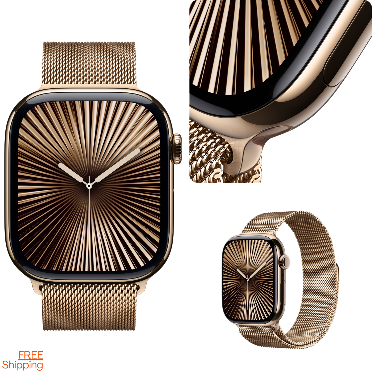 Watch Series 10 Smartwatch 46mm GPS + Cellular Smartwatch  | Titanium Case | OLED Always-On Retina display | 1-Year Warranty | Easy 15-Day Returns | Earbuds pro 2 & Magsafe (Free Gift)APPLE