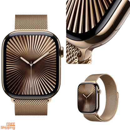 Watch Series 10 Smartwatch 46mm GPS + Cellular Smartwatch  | Titanium Case | OLED Always-On Retina display | 1-Year Warranty | Easy 15-Day Returns | Earbuds pro 2 & Magsafe (Free Gift)APPLE