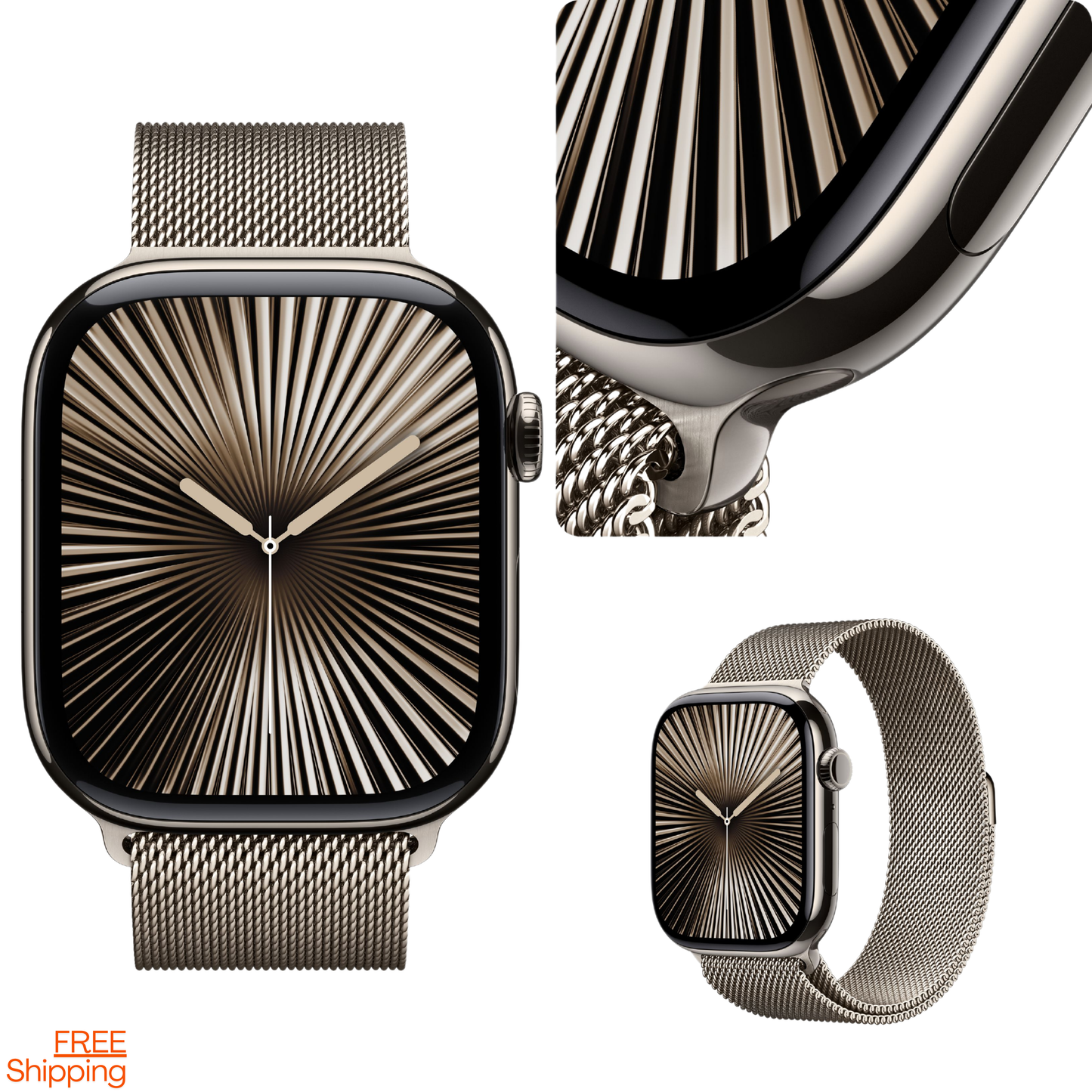 Watch Series 10 Smartwatch 46mm GPS + Cellular Smartwatch  | Titanium Case | OLED Always-On Retina display | 1-Year Warranty | Easy 15-Day Returns | Earbuds pro 2 & Magsafe (Free Gift)APPLE
