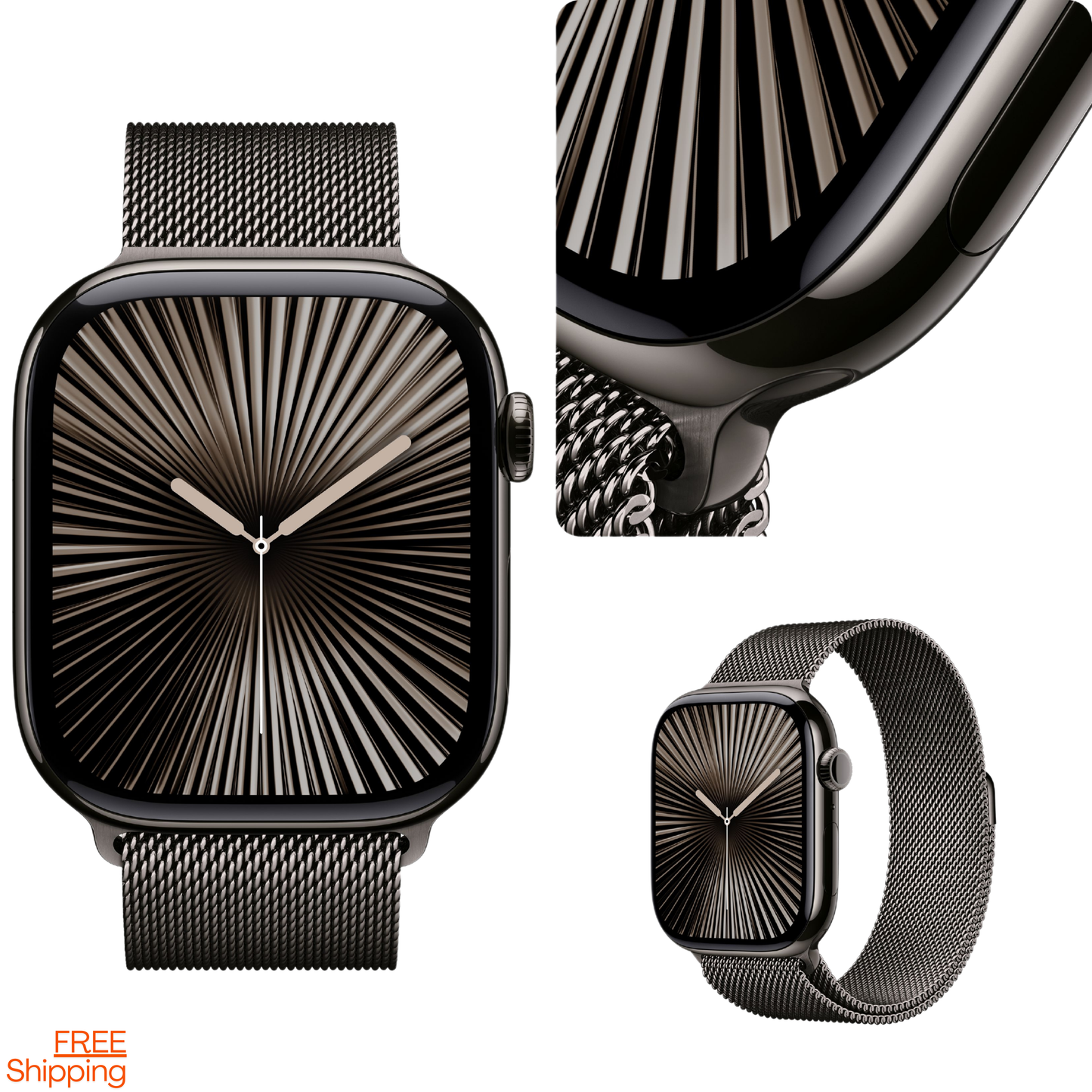 Watch Series 10 Smartwatch 46mm GPS + Cellular Smartwatch  | Titanium Case | OLED Always-On Retina display | 1-Year Warranty | Easy 15-Day Returns | Earbuds pro 2 & Magsafe (Free Gift)APPLE