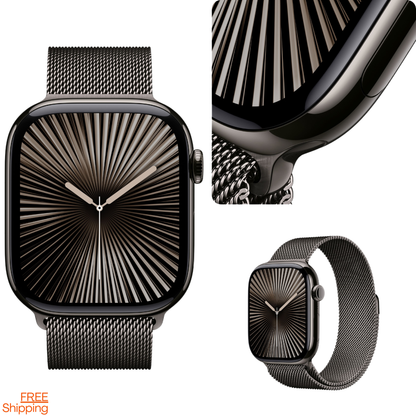 Watch Series 10 Smartwatch 46mm GPS + Cellular Smartwatch  | Titanium Case | OLED Always-On Retina display | 1-Year Warranty | Easy 15-Day Returns | Earbuds pro 2 & Magsafe (Free Gift)APPLE