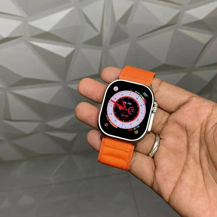 Watch Ultra 2nd Gen. Series 9 PREMIUM QUALITY Smartwatch (49mm, GPS + Cellular, Water Resistant, Always on Display) 1-Year Warranty| Earbuds (Free Gift)