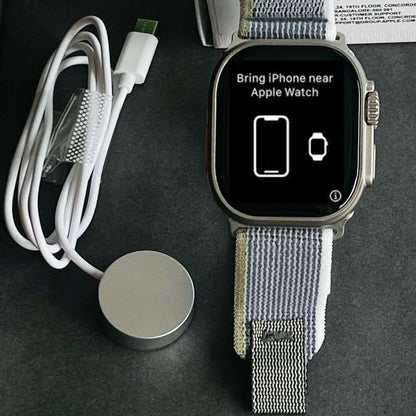 Watch Ultra 2nd Gen. Series 9 PREMIUM QUALITY Smartwatch (49mm, GPS + Cellular, Water Resistant, Always on Display) 1-Year Warranty| Earbuds (Free Gift)