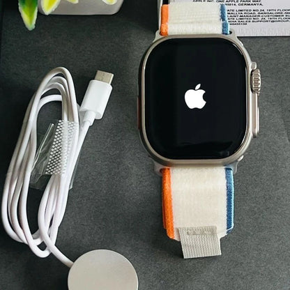 Watch Ultra 2nd Gen. Series 9 PREMIUM QUALITY Smartwatch (49mm, GPS + Cellular, Water Resistant, Always on Display) 1-Year Warranty| Earbuds (Free Gift)